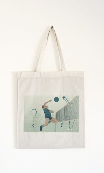 Tote bag sport ou sac "Volleyball féminin" 3