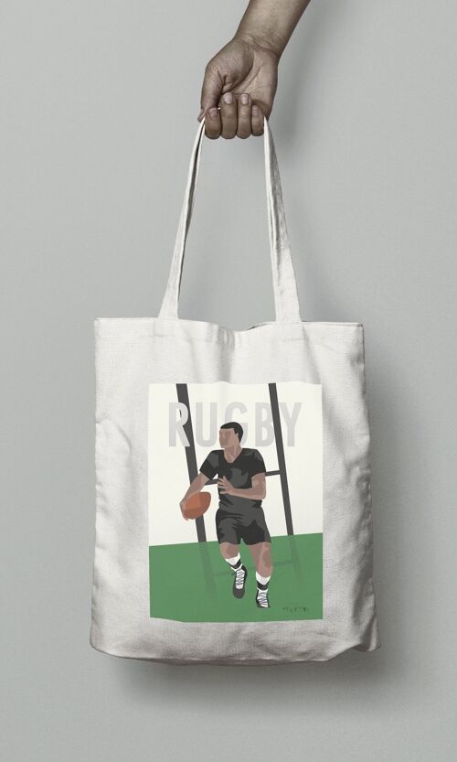 Tote bag sport ou sac "rugby vintage homme"