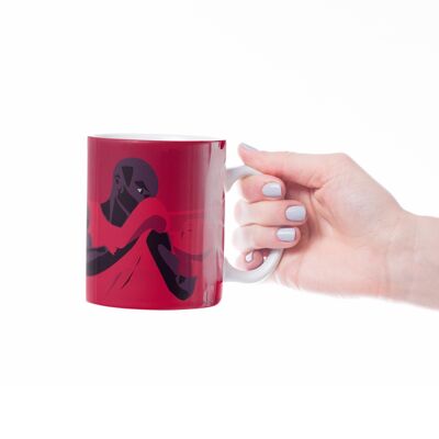 Tasse sport ou mug boxe/boxing "Le boxeur rouge" - Personnalisable