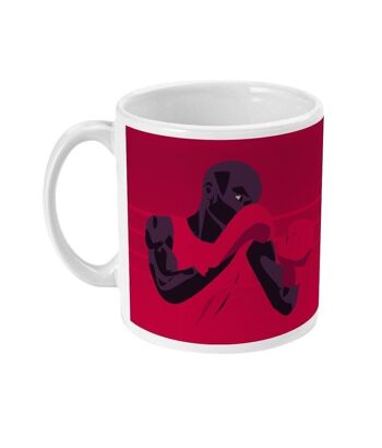 Tasse sport ou mug boxe/boxing "Le boxeur rouge" - Personnalisable 2