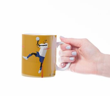 Tasse sport ou mug Handball "Martin le handballeur" - Personnalisable 5