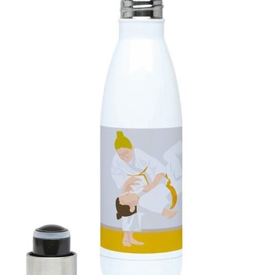 Isolierte Sport-Judo-Flasche für Mädchen „Jeanne la judoka“ – anpassbar