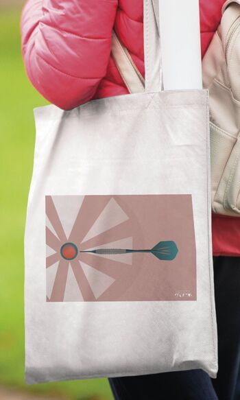 Tote bag sport ou sac "Les fléchettes" 5