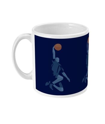Tasse sport ou mug basketball "Le dunk" - Personnalisable 3