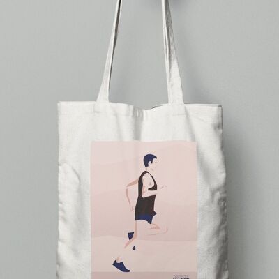 Tote bag sport ou sac de course "Un homme qui court" athlétisme