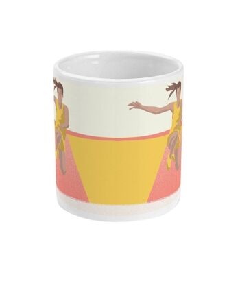 Tasse sport ou mug athlétisme "Saut athlétique femme" - Personnalisable 3