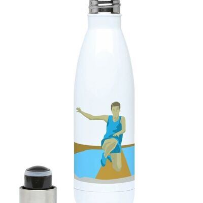 Athletics insulated sports bottle "Men's athletic jump" - Customizable