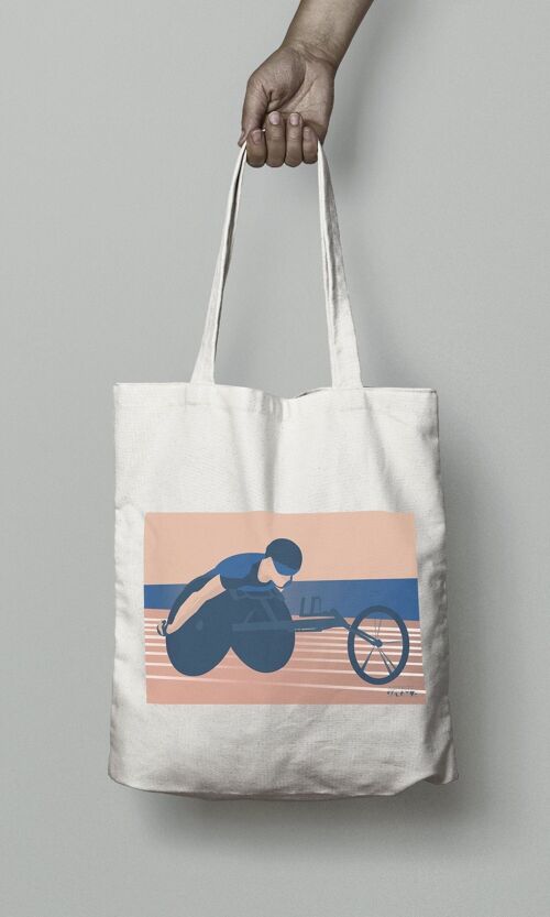 Tote bag sport ou sac d'athlétisme handisport "paralympics"