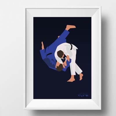 Affiche sport Judo "Le judoka"