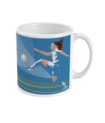 Tasse sport ou mug "Joueuse de football" - Personnalisable 3
