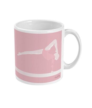 Tasse sport ou mug Gymnastique rose "Latika la gymnaste" - Personnalisable 4