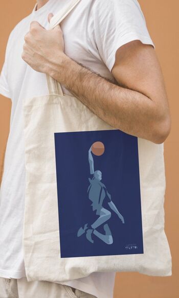 Tote bag sport ou sac basketball " Le dunk " 5