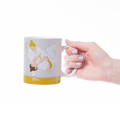 Tasse sport ou mug Judo "Jeanne la Judoka" - Personnalisable