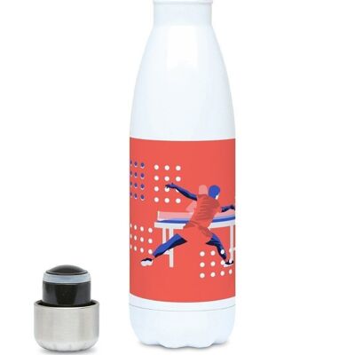 Ping Pong insulated sports bottle "Orange table tennis" - Customizable