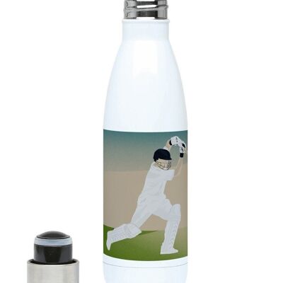 Borraccia termica per cricket sportivo "Cover Drive" - Personalizzabile