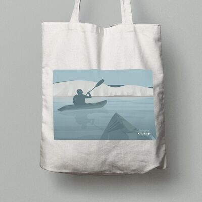 Tote bag sport ou sac Canoë Kayak  "Promenade à Beachy Head "