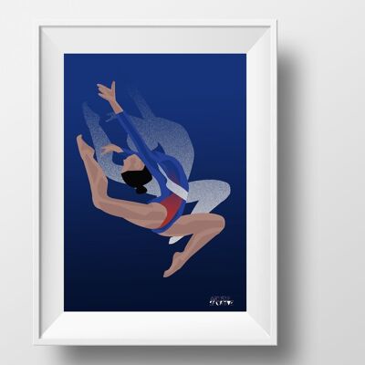 Affiche sport Gymnastique "Tatiana la gymnaste"