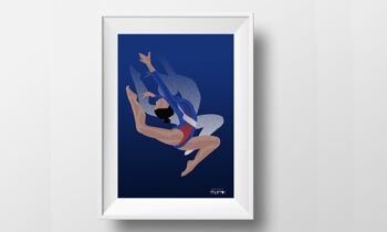 Affiche sport Gymnastique "Tatiana la gymnaste" 1