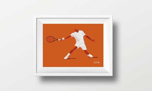 Affiche sport "Joueur de Tennis"