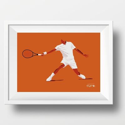 Affiche sport "Joueur de Tennis"