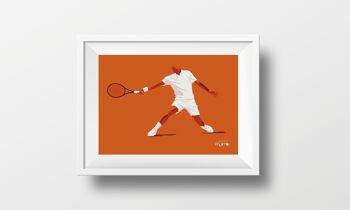 Affiche sport "Joueur de Tennis" 3