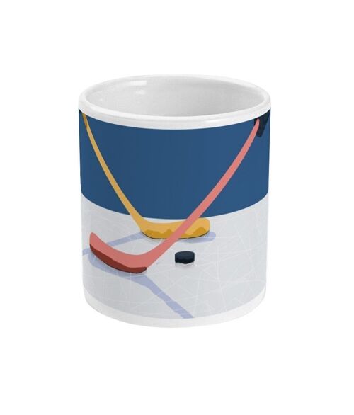 Tasse sport ou mug "Hockey ça glisse" - Personnalisable
