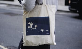 Tote bag sport ou sac "rugby féminin en bleu" 8