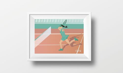 Affiche sport "Joueuse de Tennis"