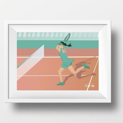 Affiche sport "Joueuse de Tennis"