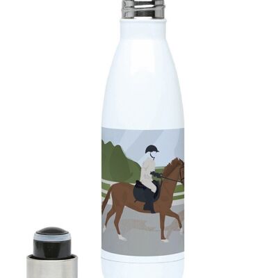 Gourde isotherme sport équitation "Sur le cheval" - Personnalisable