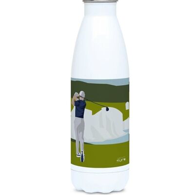 "Golf aux Seven Sisters" insulated sports bottle - Customizable