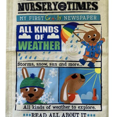 Journal Nursery Times Crinkly - Toutes sortes de temps *NOUVEAU*