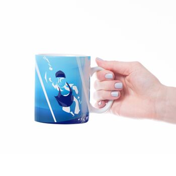 Tasse sport ou mug de natation "La femme qui nage" - Personnalisable 1