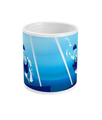 Tasse sport ou mug de natation "La femme qui nage" - Personnalisable 2