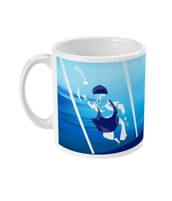 Tasse sport ou mug de natation "La femme qui nage" - Personnalisable 8