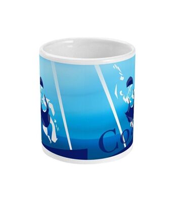 Tasse sport ou mug de natation "La femme qui nage" - Personnalisable 10