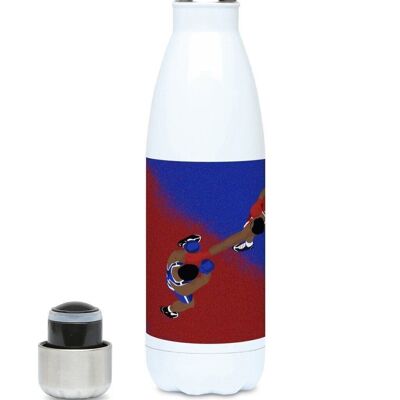 Boxing sport insulated bottle "Boxing top view" - Customizable