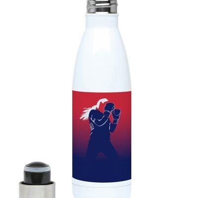 Botella de boxeo deportiva isotérmica "En el ring del boxeador" - Personalizable