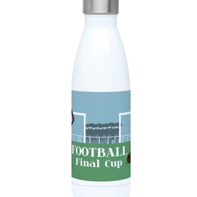 Botella aislante deportiva de fútbol vintage "The English Game" - Personalizable
