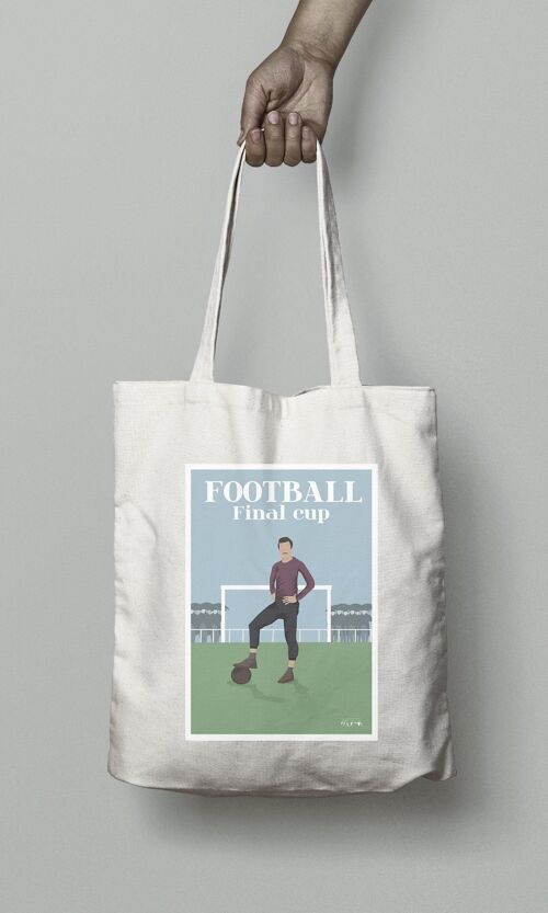 Tote bag sport ou sac vintage football "The English Game"