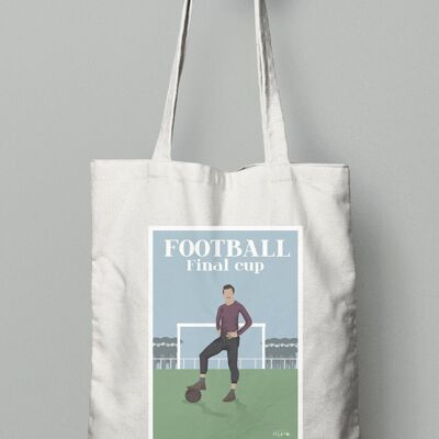 Tote bag sport ou sac vintage football "The English Game"