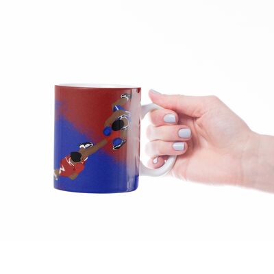 Tasse sport ou mug boxe/boxing "Boxing vue de haut" - Personnalisable