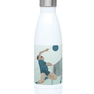 Women's volleyball sport insulated bottle "La volleyeuse" - Customizable
