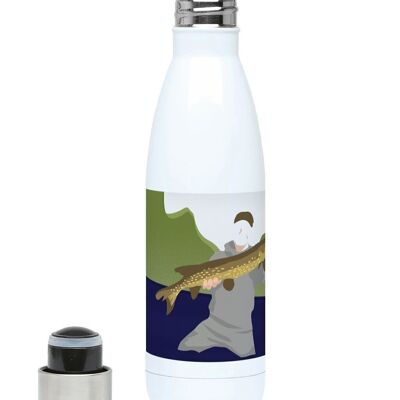 Botella deportiva de pesca isotérmica "Antoine el pescador" - Personalizable