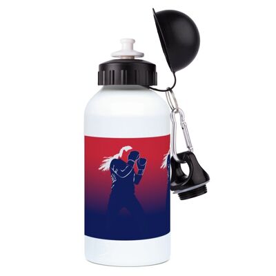 Botella de boxeo deportivo de aluminio "En el ring del boxeador" - Personalizable