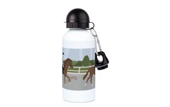 Gourde aluminium sport équitation "Sur le cheval" - Personnalisable 2