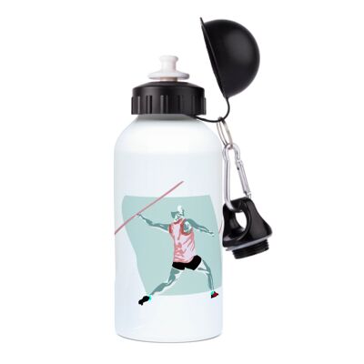 Aluminum sports bottle Athletics "Men's athletic jump" - Customizable