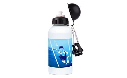 Gourde aluminium sport Natation "La femme qui nage" - Personnalisable