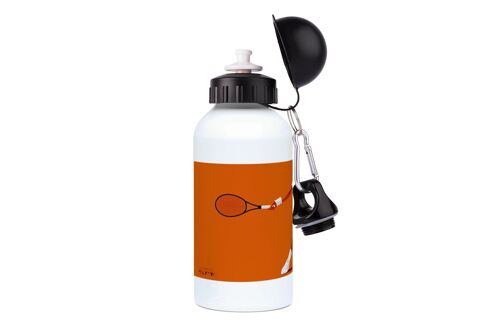 Gourde aluminium sport "Joueur de tennis" - Personnalisable