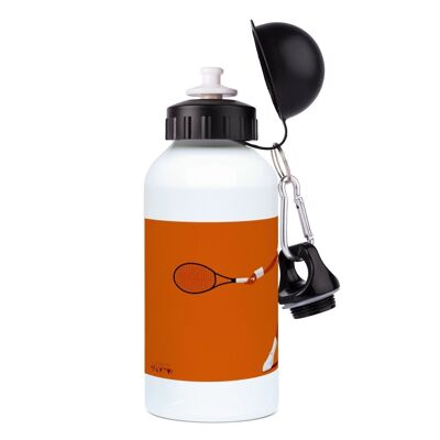 Gourde aluminium sport "Joueur de tennis" - Personnalisable